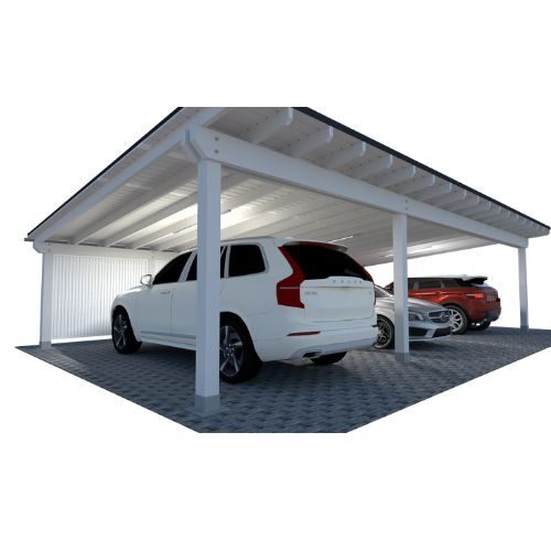 Flexibel carport – från öppen modell till delvis inbyggd